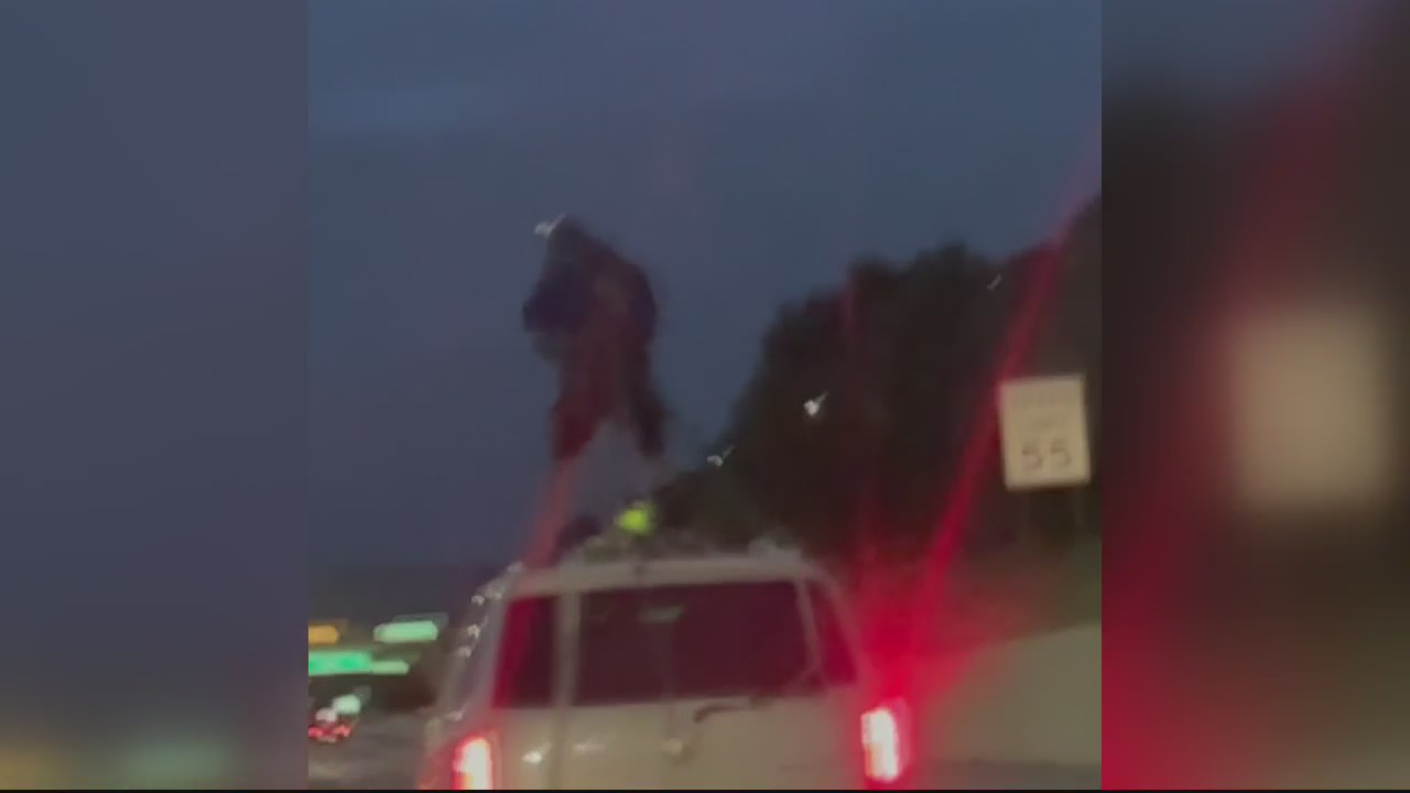 Latest Detroit freeway stunt is man chained to top of SUV for joyride