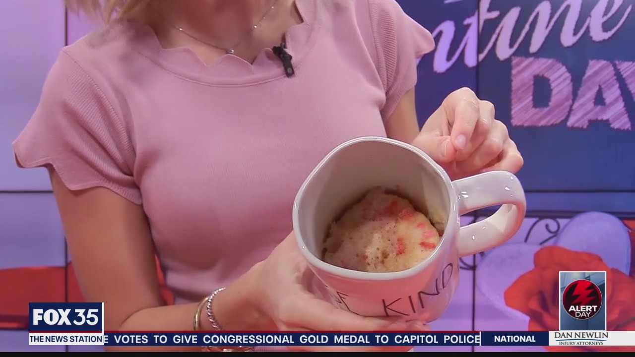 Allison's Valentine's Day Mug Cake