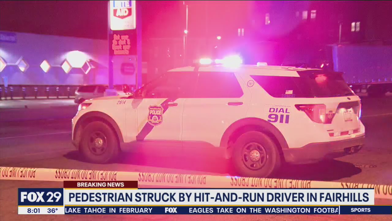 Pedestrian struck by hit-and-run driver in Fairhills