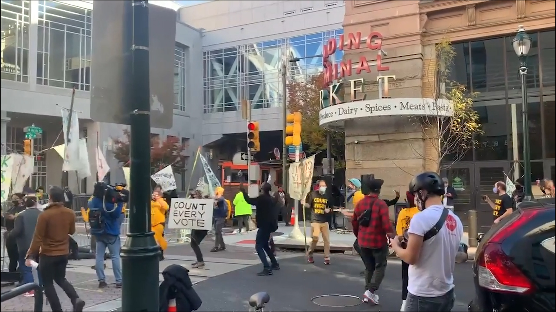 Philadelphia demonstrators push back against Stop the Count