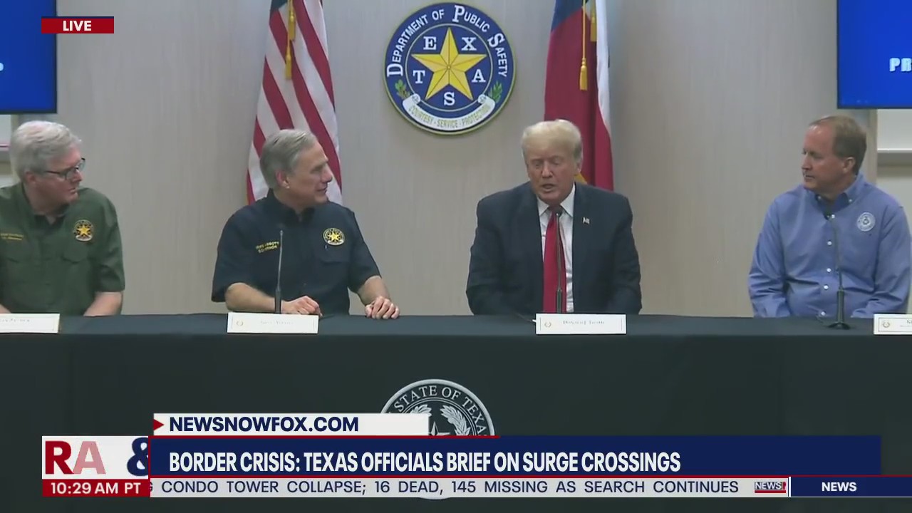 Donald Trump slams border security operations under Biden administration