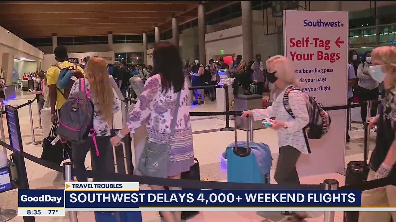 Southwest delays more than 4,000 weekend flights