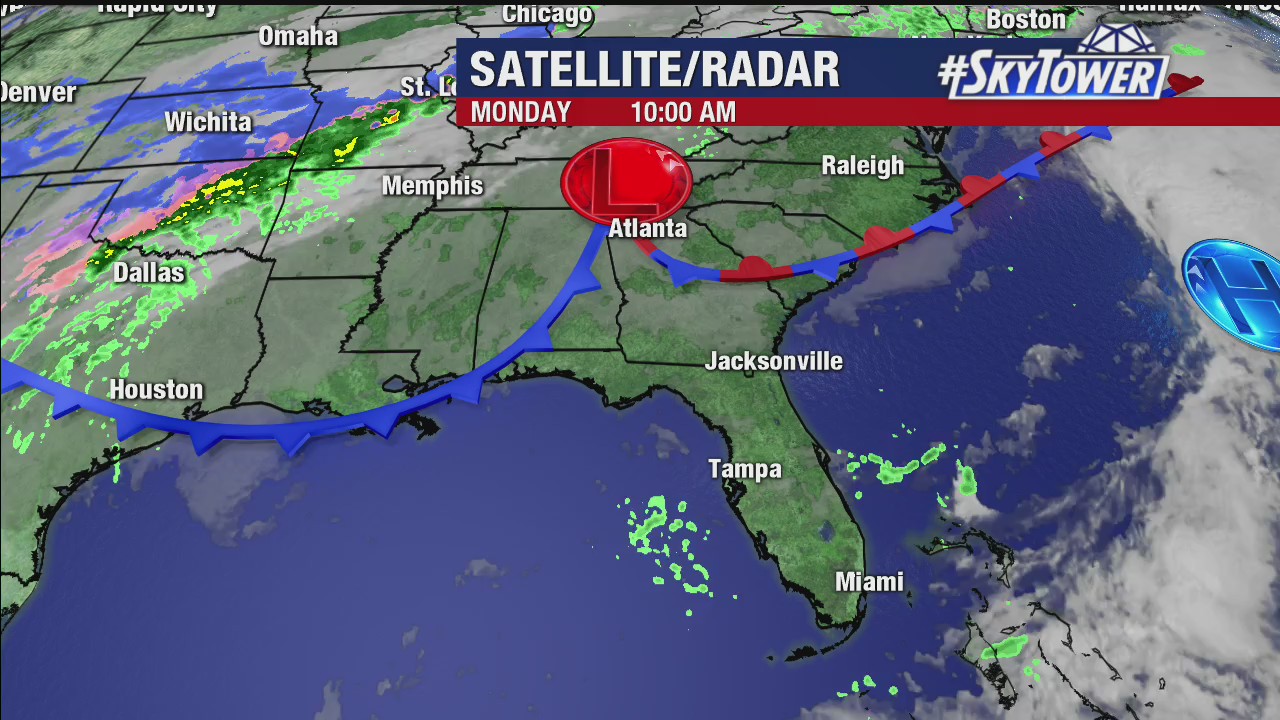 Monday afternoon forecast