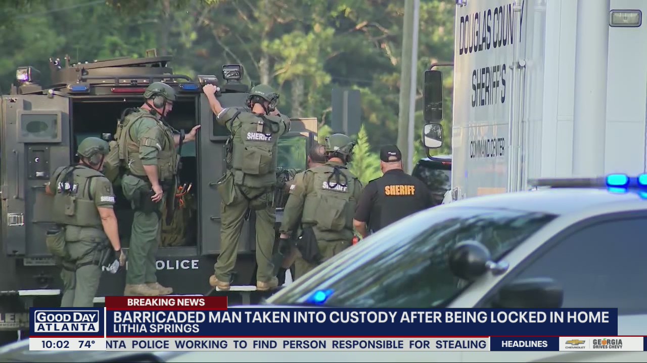Barricaded man taken into custody