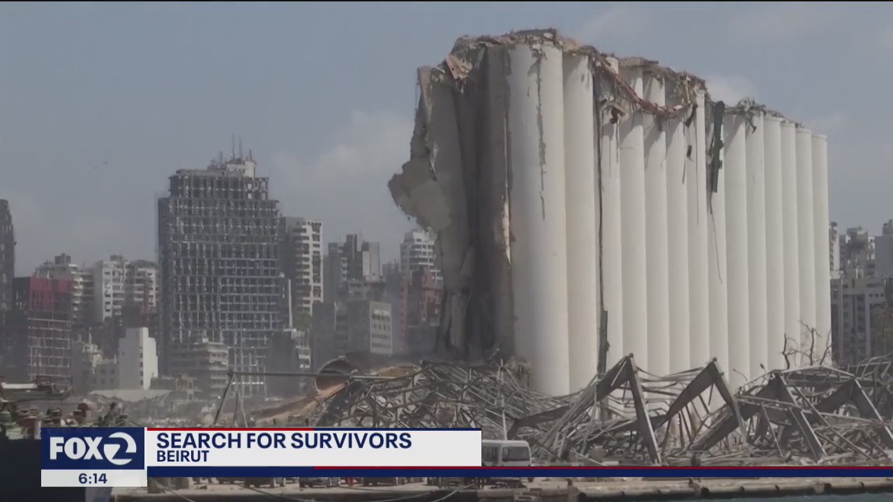 Crews searching around the clock for survivors in Beirut
