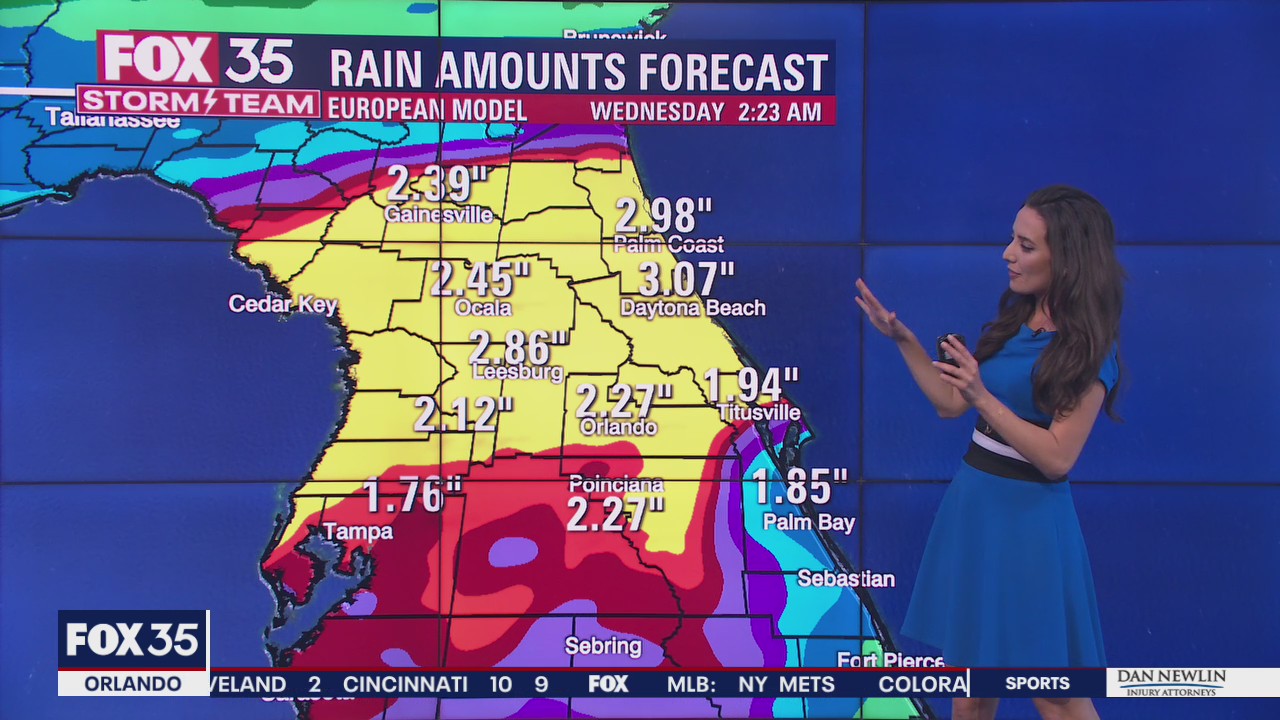 Forecast models show heavy rain early next week