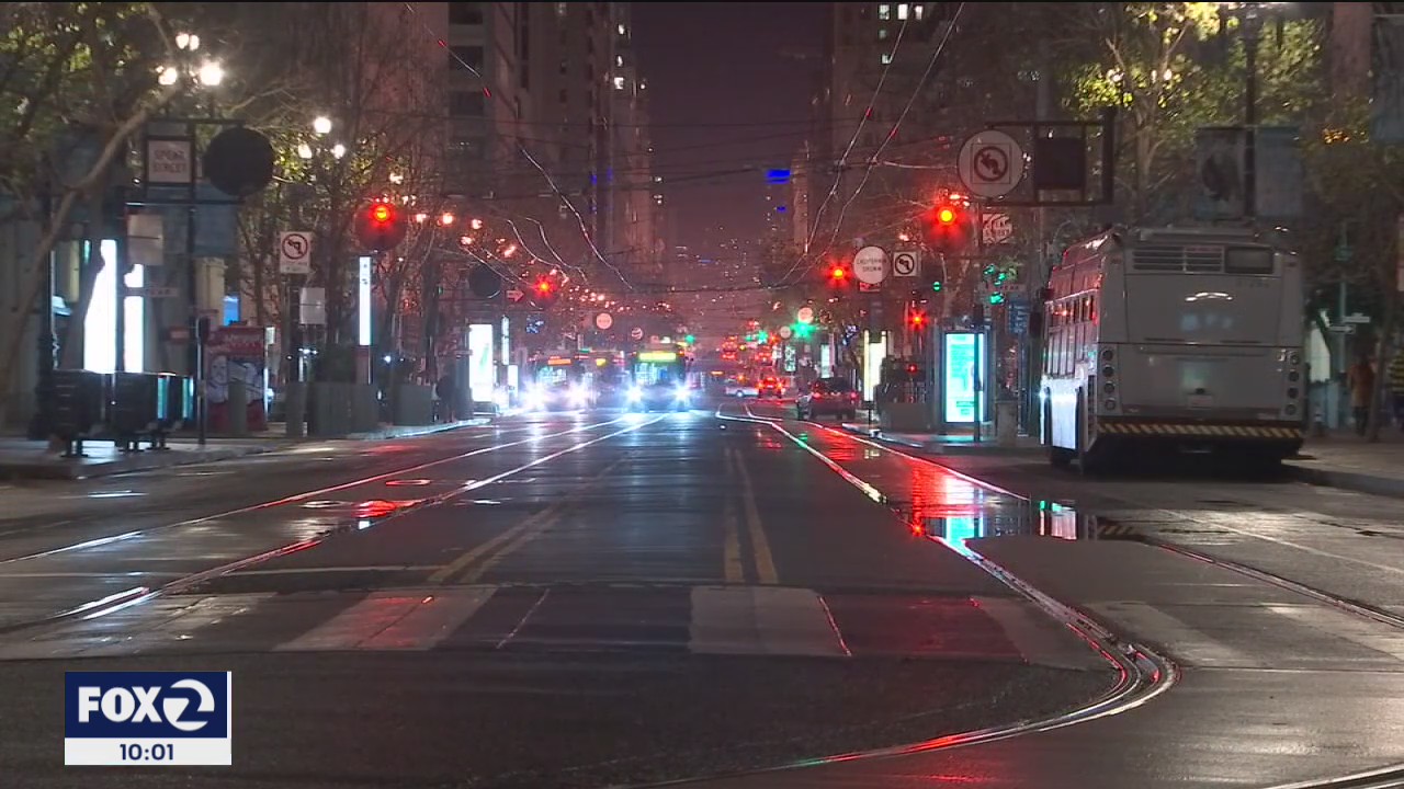 Quiet streets, no crowds for very different New Year's Eve in San Francisco