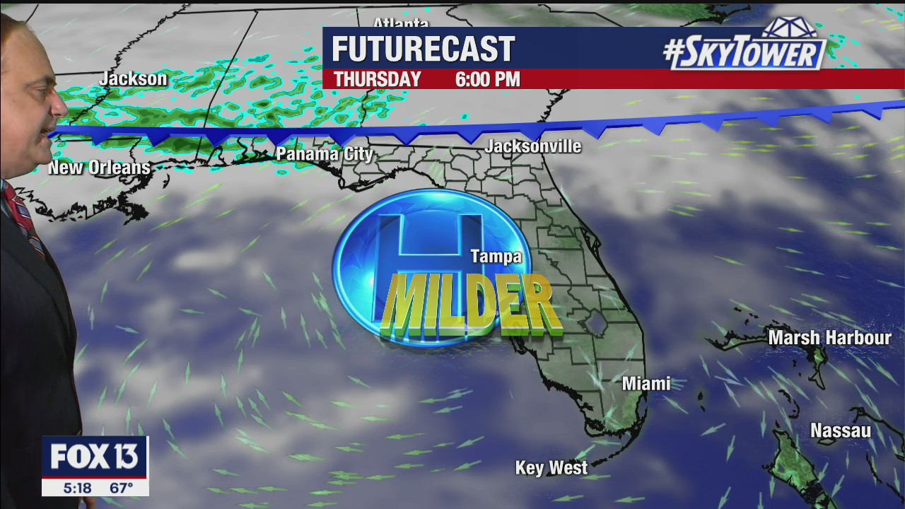 Tuesday evening weathercast