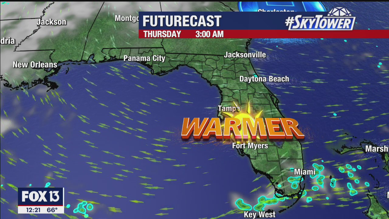 Monday afternoon forecast