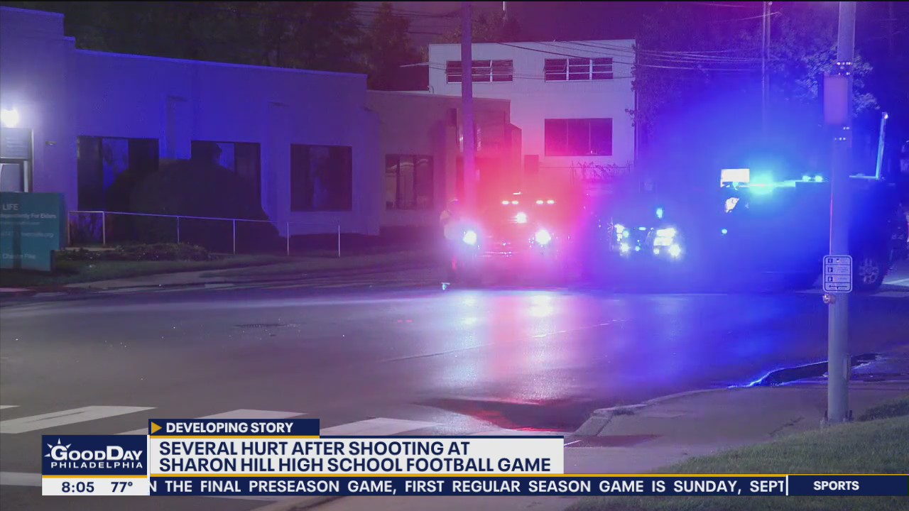 Several hurt after shooting at Sharon Hill High School football game