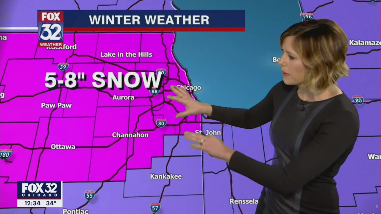 Afternoon forecast for Chicagoland on Jan. 25th