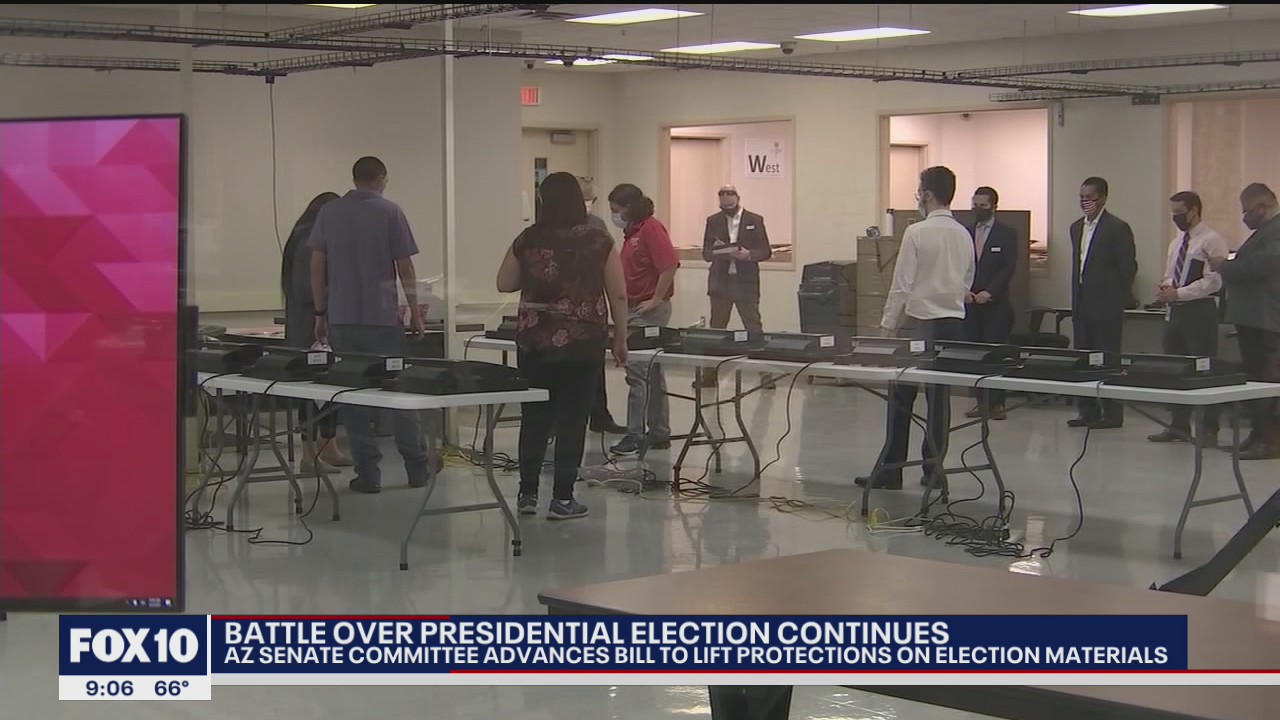 Arizona Senate committee advances bill to lift protections on election materials