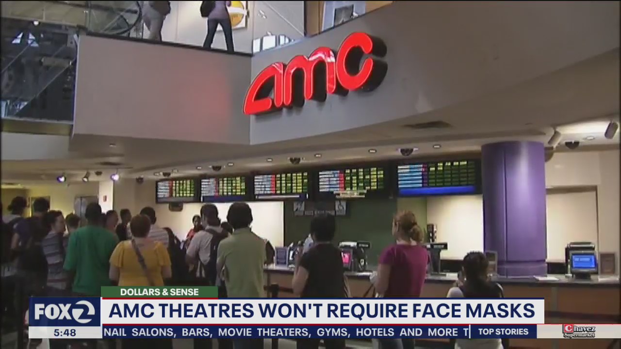 AMC won't require face masks inside theaters