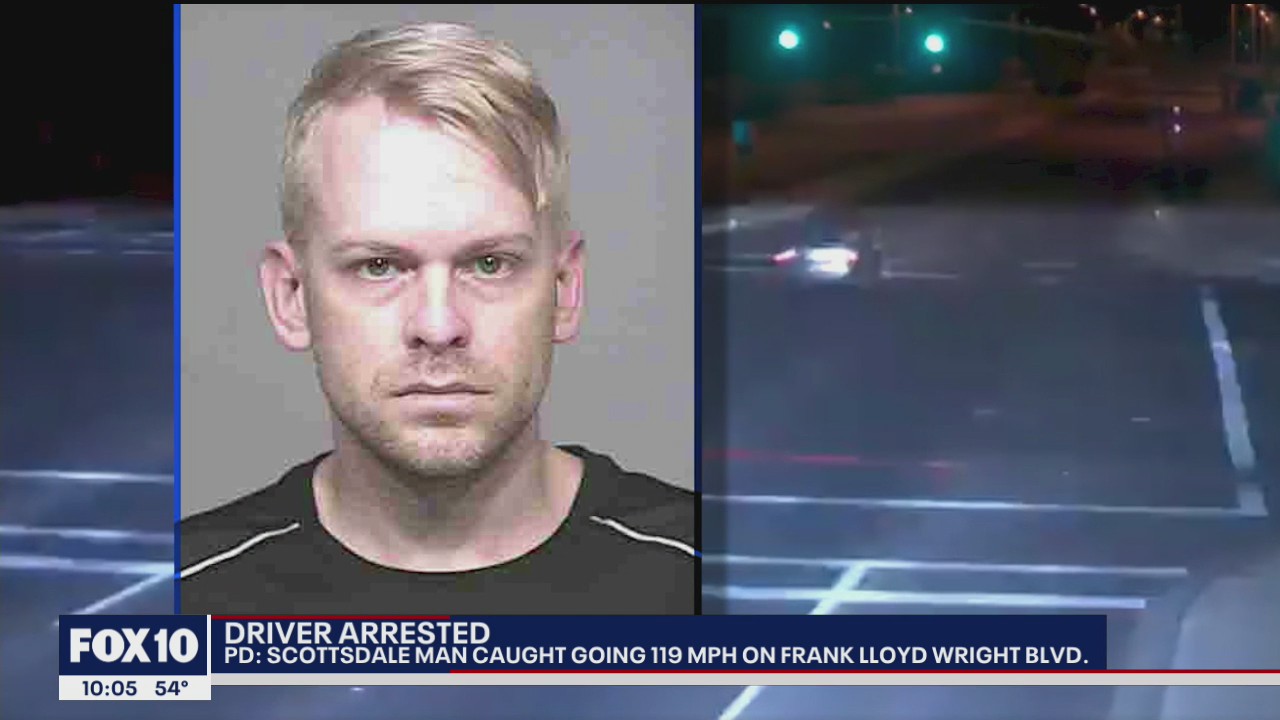 Scottsdale man accused of driving 119 mph, almost three times the speed limit
