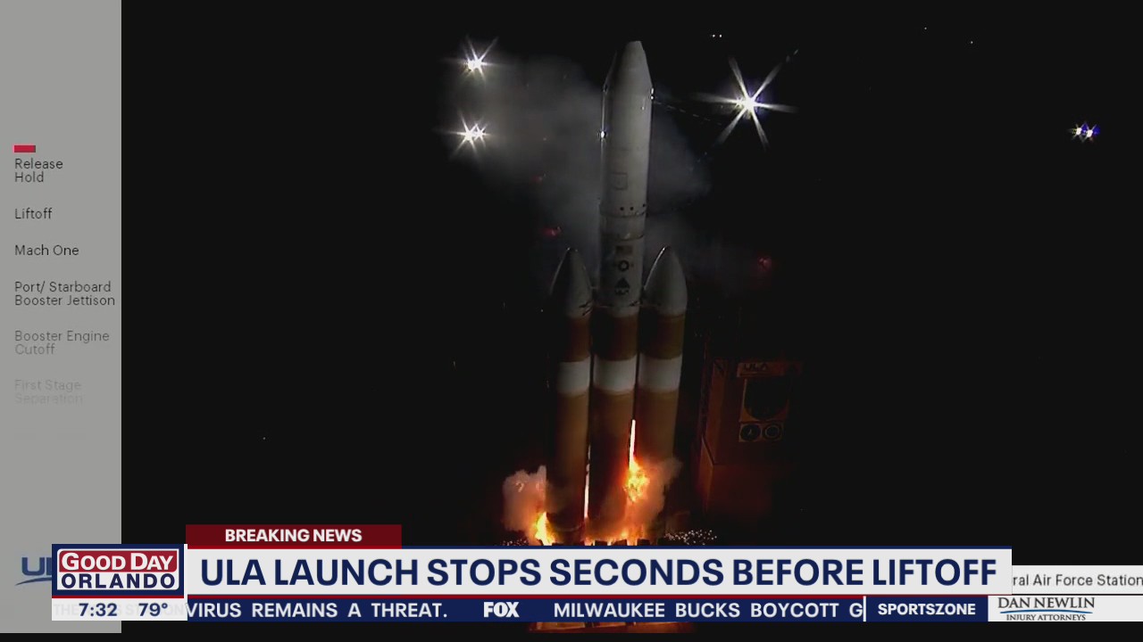 ULA launch stops seconds before liftoff