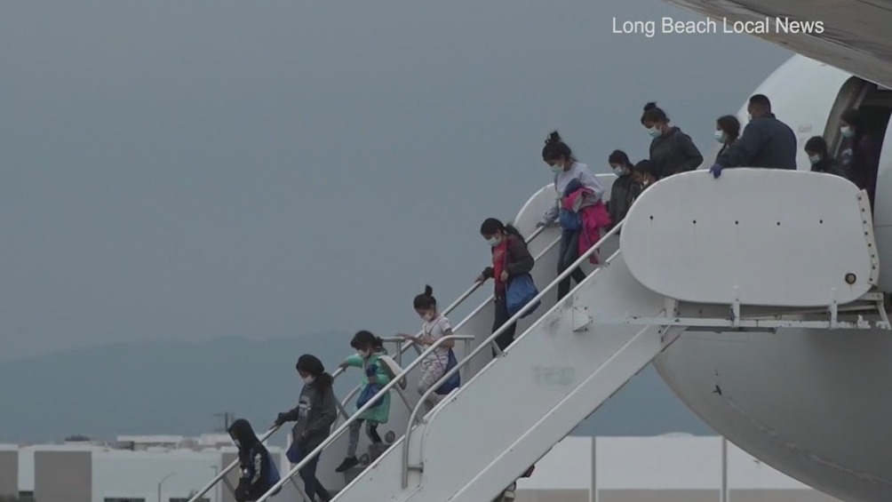 First group of migrant children arrive in Long Beach