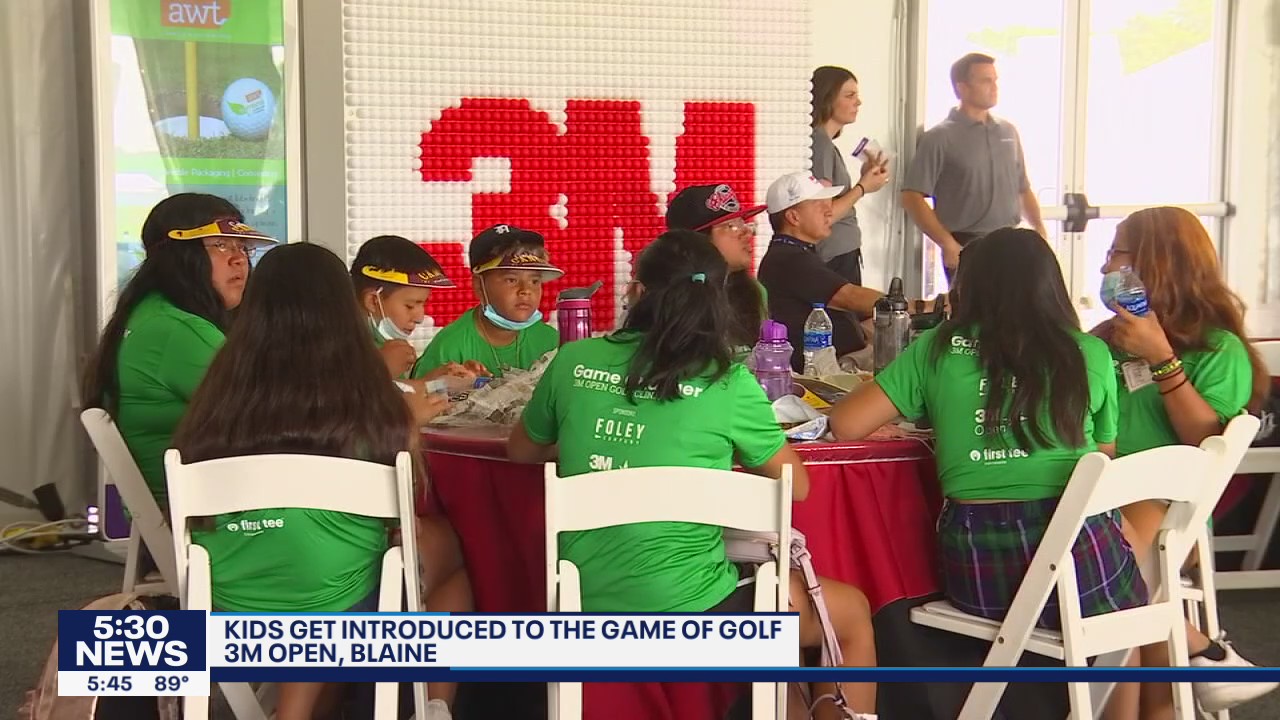 Kids got to see the game of golf at the 3M Open Tuesday