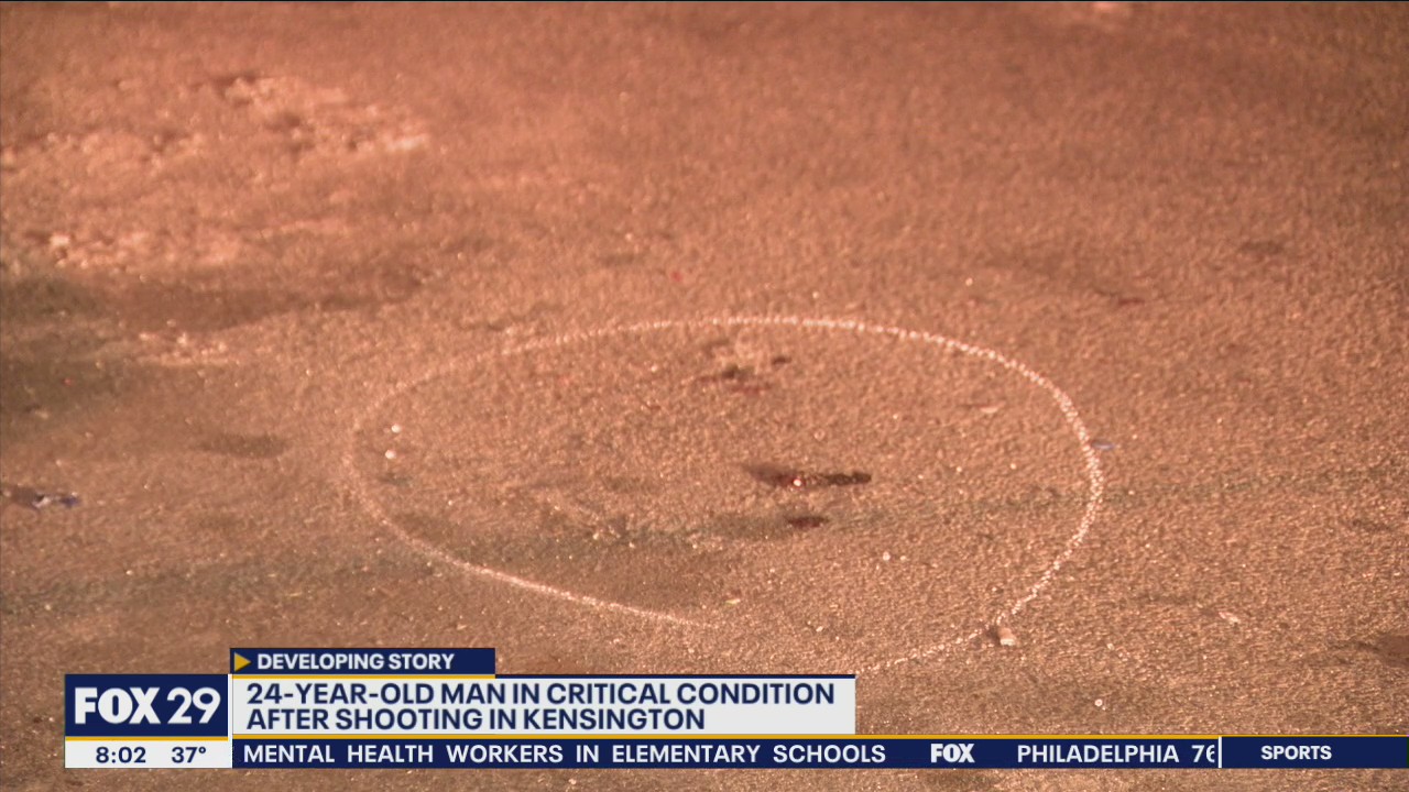 24-year-old man in critical condition after shooting in Kensington