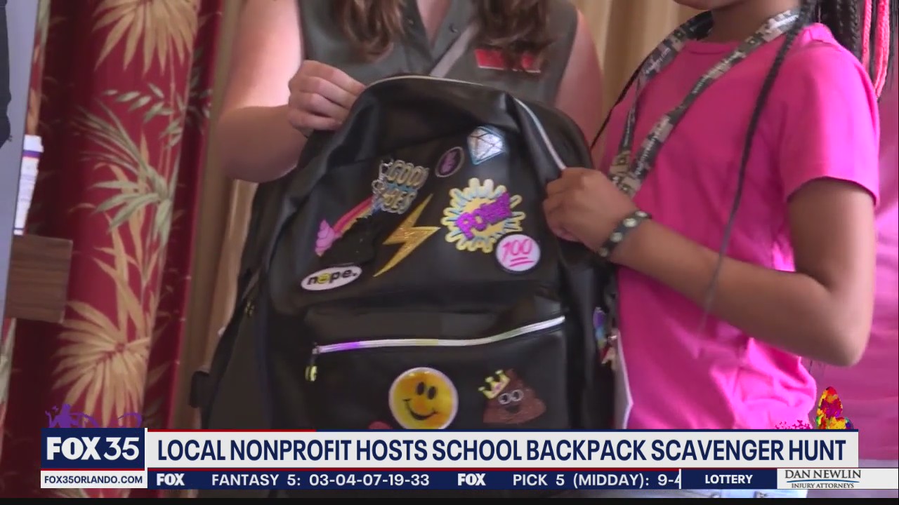 Local nonprofit hosts school backpacks scavenger hunt
