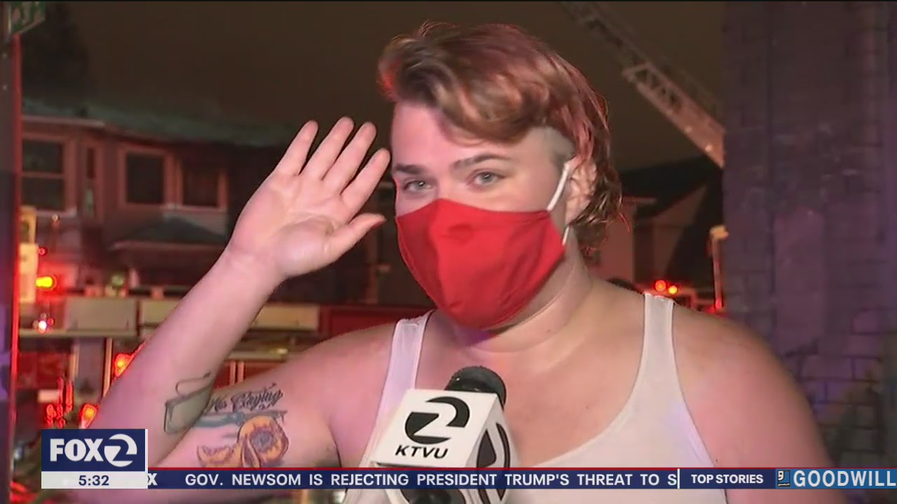 Roommate saved from Oakland fire