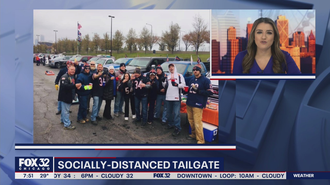 Socially-distanced tailgate with Fork You Tailgate club