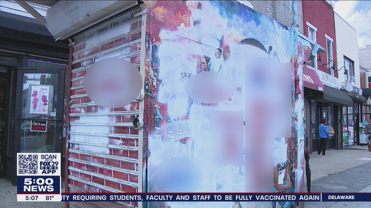Mural honoring George Floyd vandalized in Olney