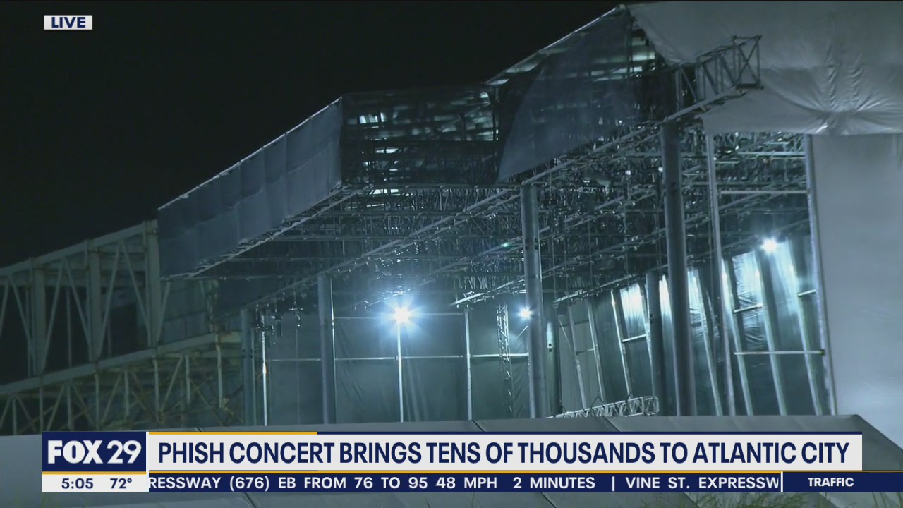 Phish concert brings tens of thousands to Atlantic City