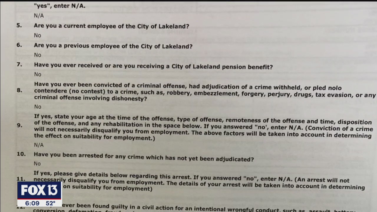 City of Lakeland bans the box