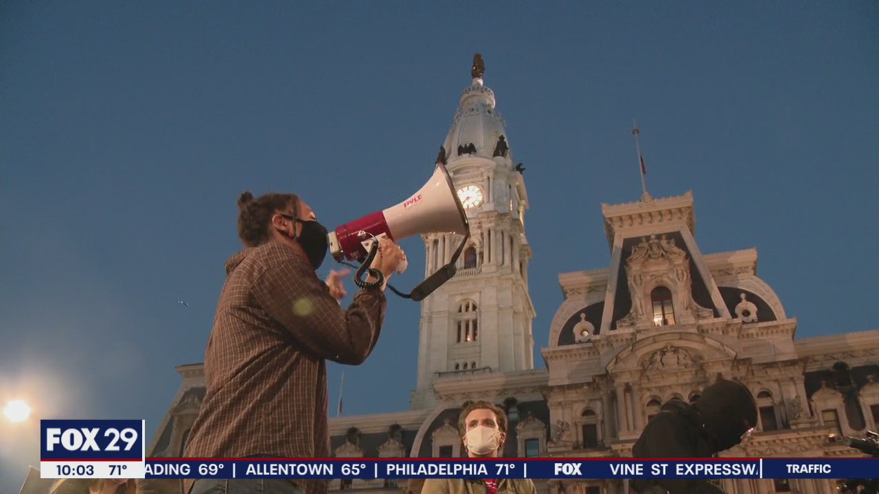 Peaceful protest in Center City after Breonna Taylor grand jury decision