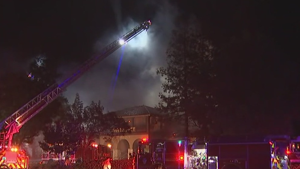 Firefighters in Concord battle blaze at abandoned Lin's Buffet restaurant