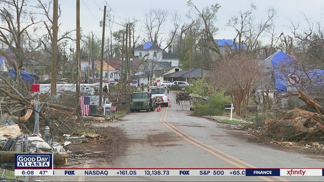 Crews continue working to repair damage after Newnan tornado