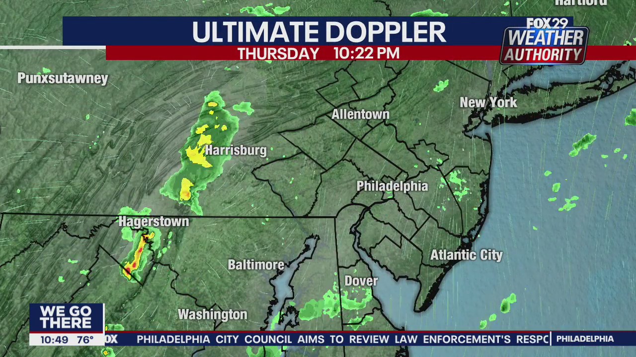 FOX 29 Weather Authority: 7-Day (Thursday 10 p.m.)