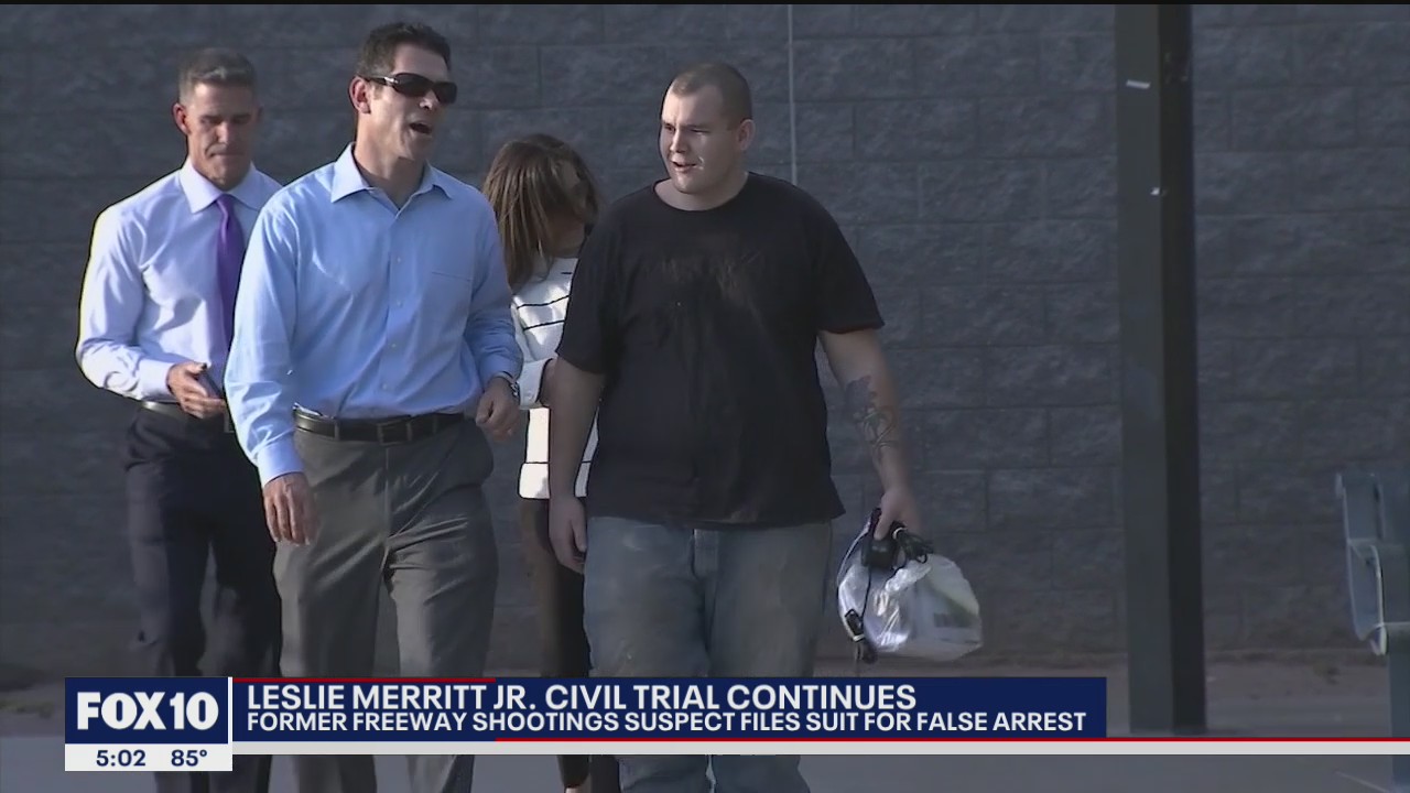 Civil trial brought by Leslie Merritt Jr. continues