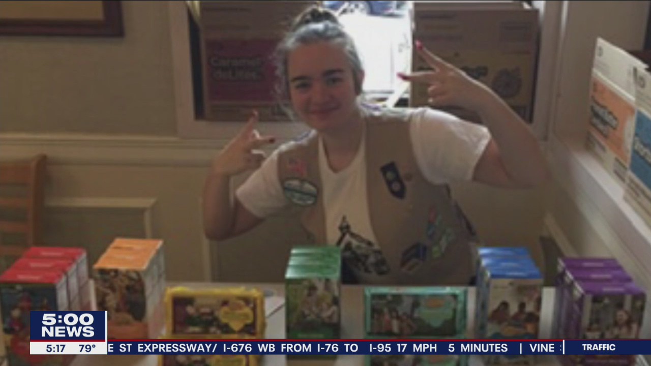 Camden County Girl Scout earns top honors after selling nearly 2,000 boxes of cookies