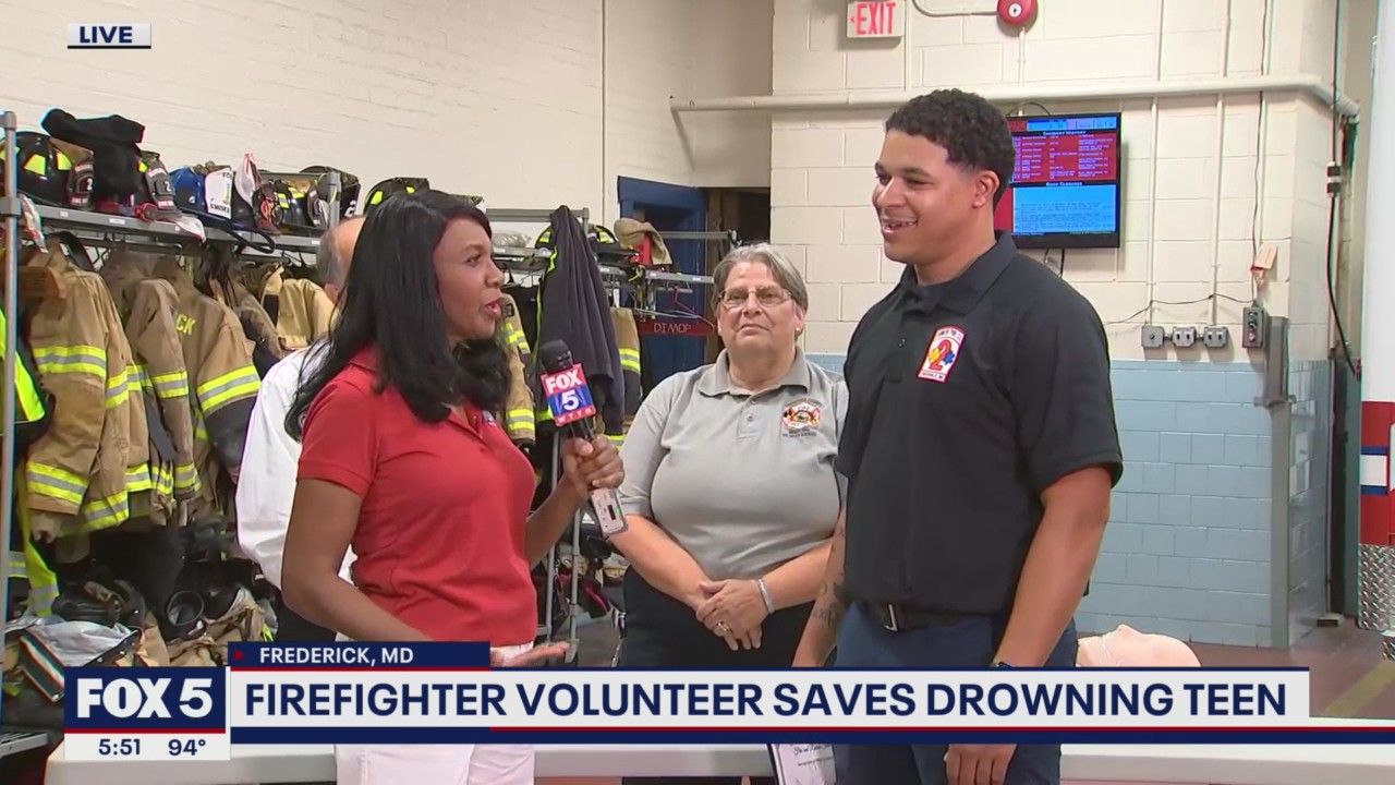 Recognition for Frederick volunteer firefighter who saved teen
