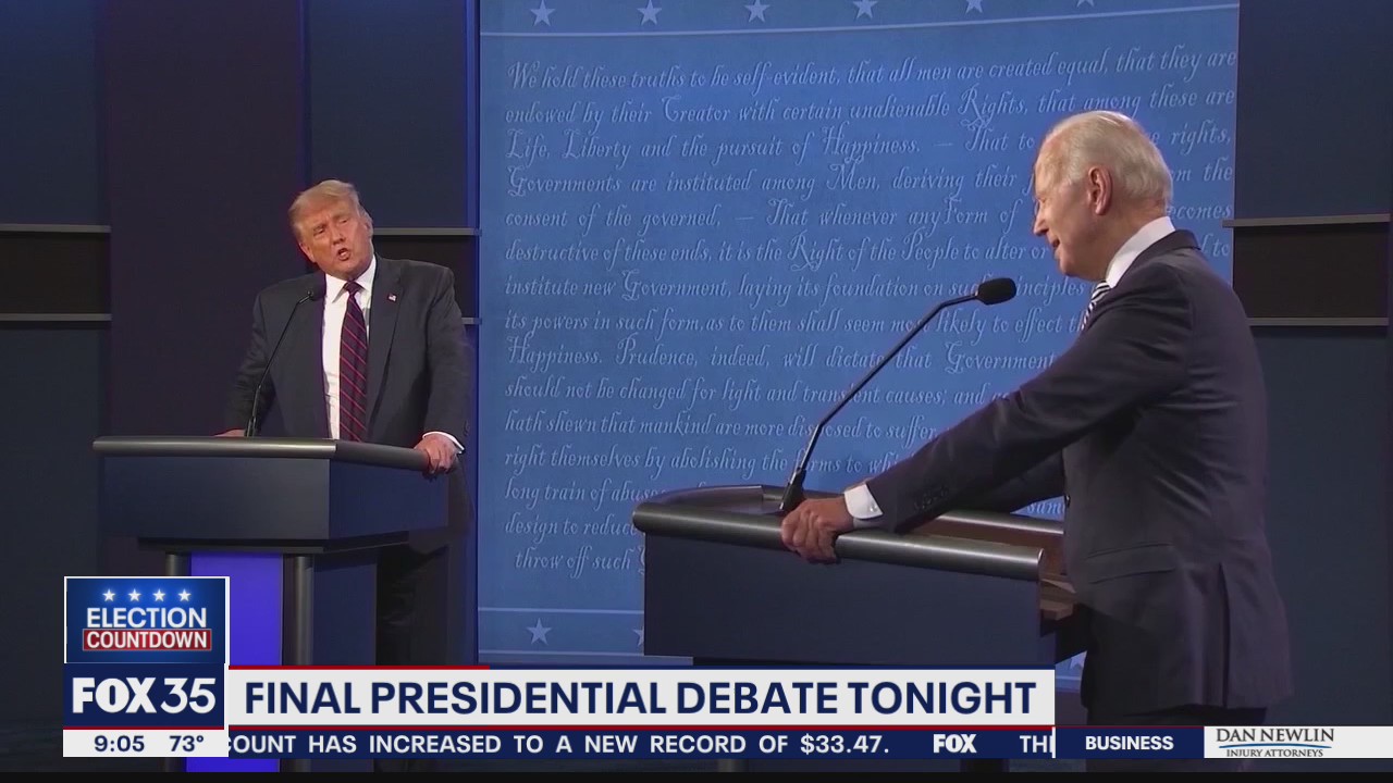 Final presidential debate tonight