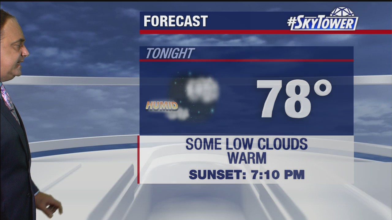 Tuesday evening weathercast