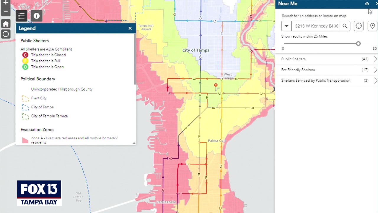 How to find your evacuation zone