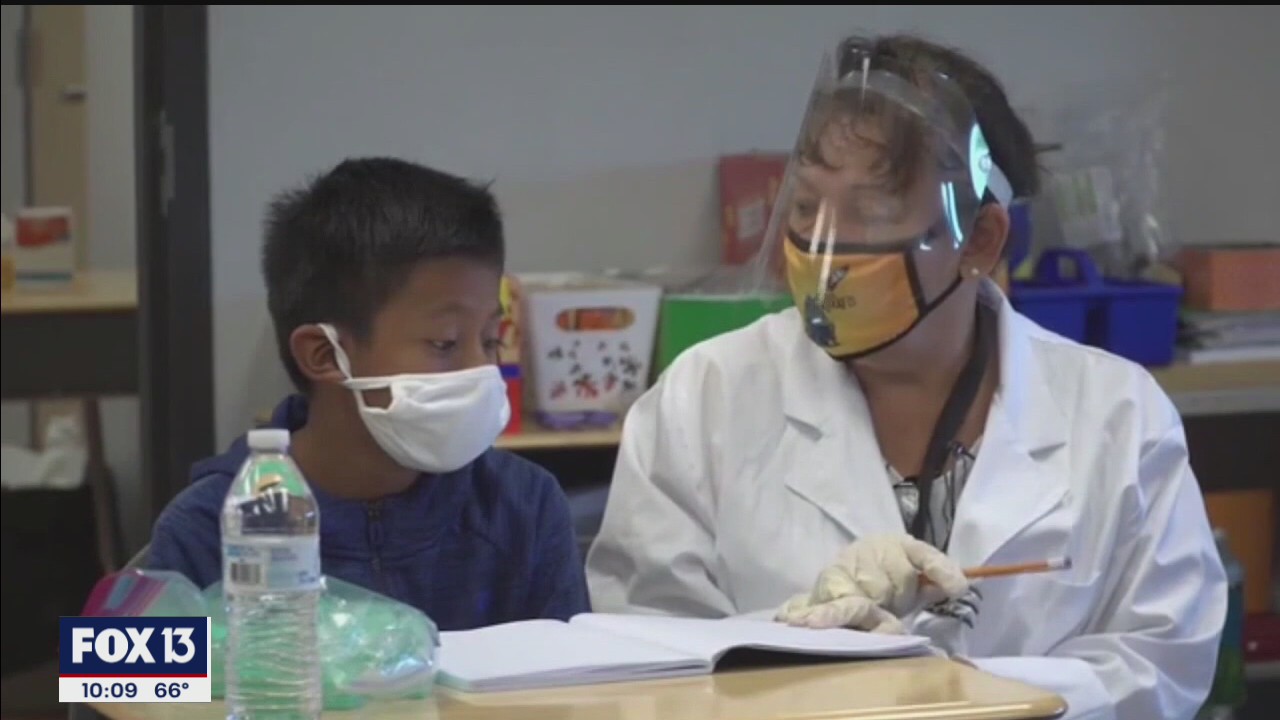 Clear mask donations to young children and educators