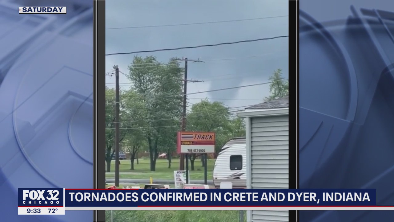 Tornadoes confirmed in Crete, Illinois and Dyer, Indiana