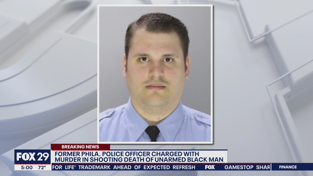 Former Philadelphia officer charged in fatal 2017 shooting of unarmed man