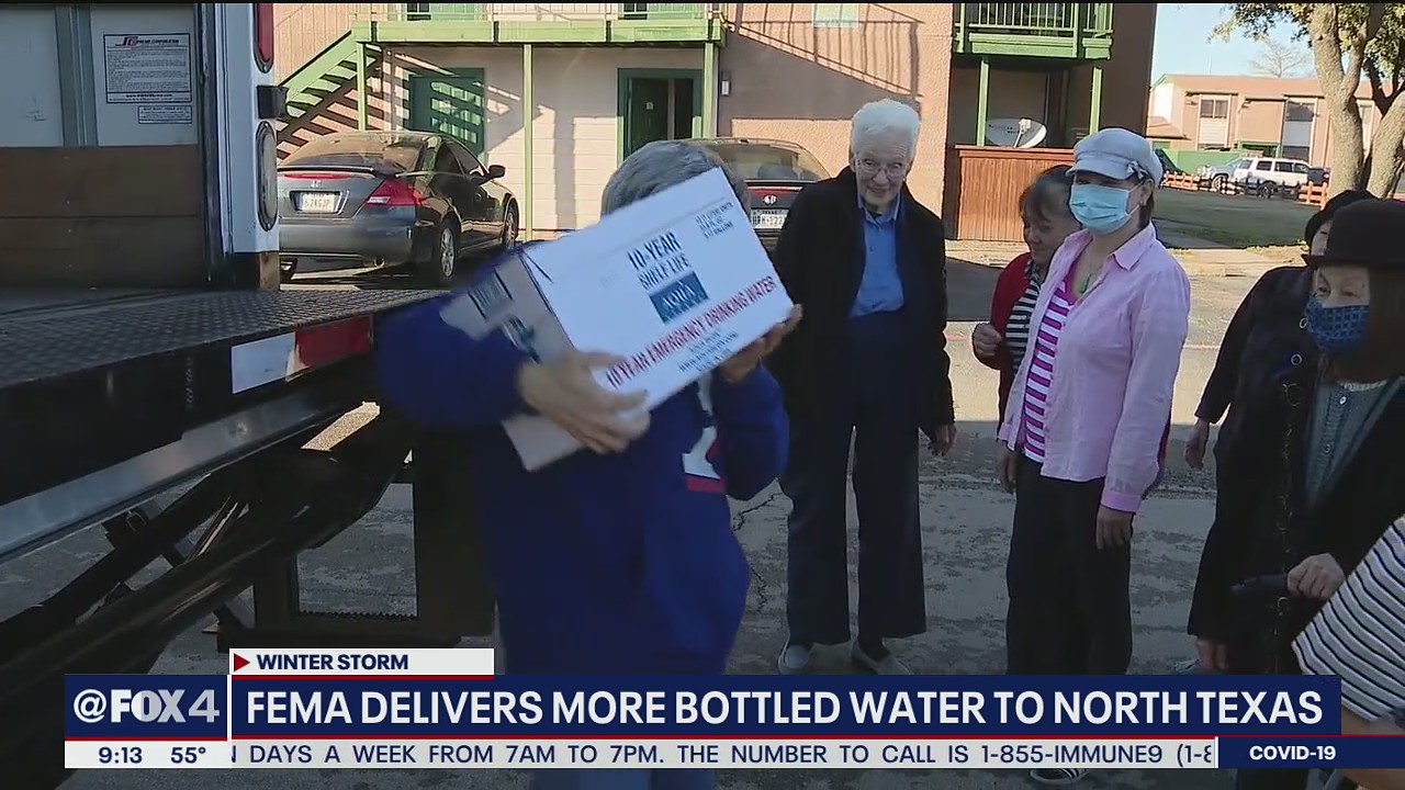 FEMA delivers more bottled water to North Texans