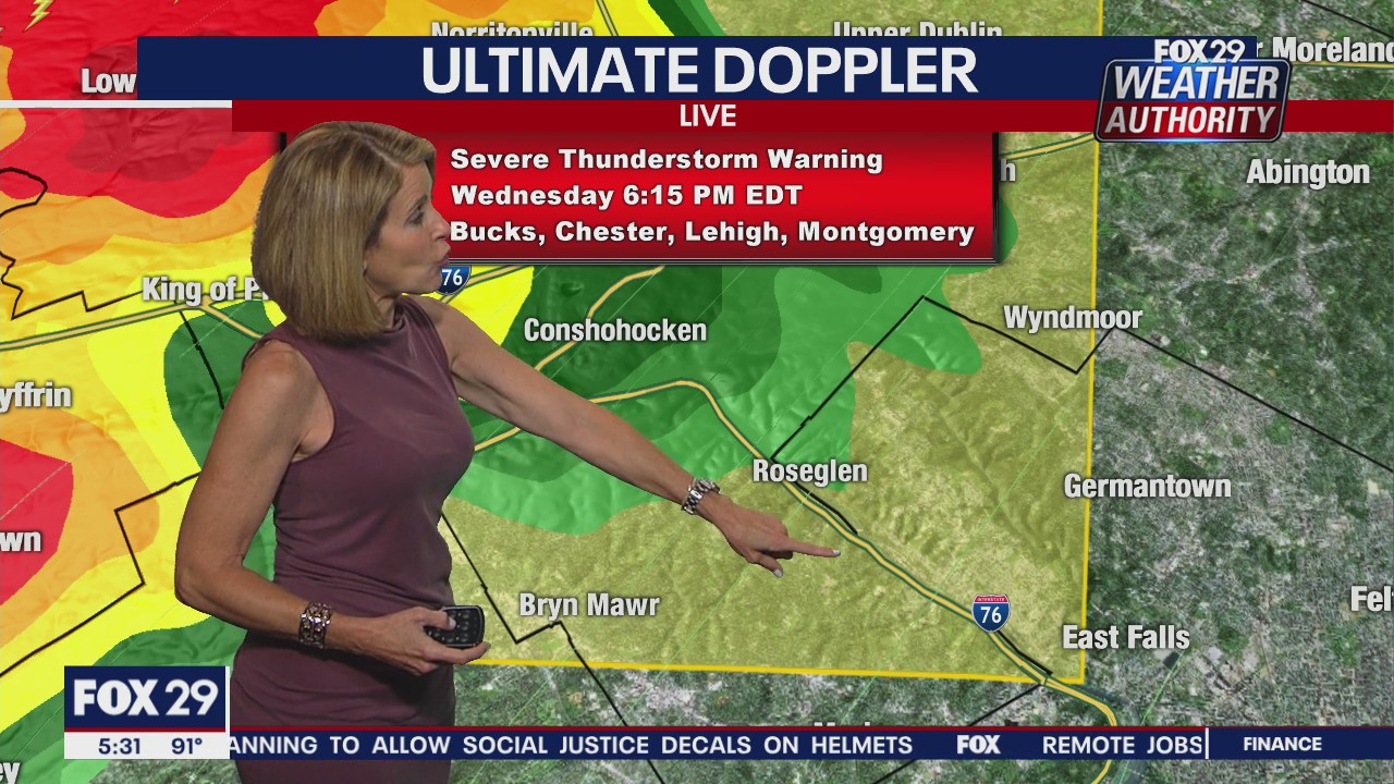 Weather Authority: Severe Thunderstorm Watch issued for Philadelphia and surrounding counties