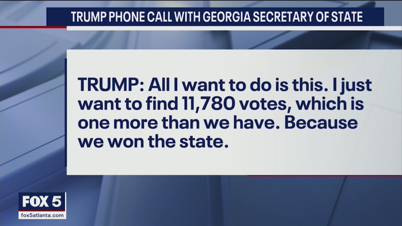 Trump under fire for call with Georgia's secretary of state