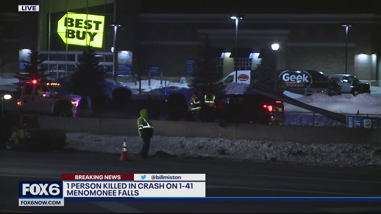 1 dead in crash on I-41 southbound