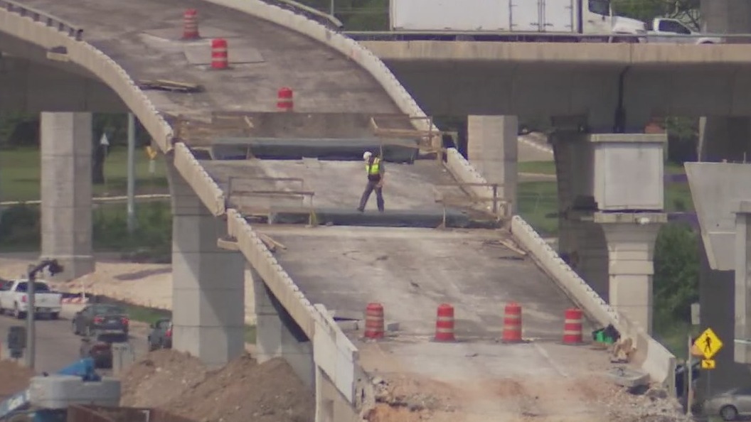 TXDOT to implode northbound I-35 to northbound 183 flyover