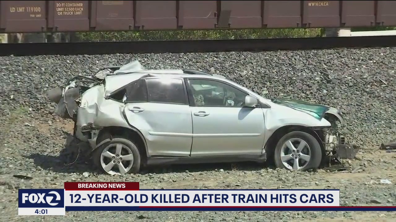 12-year-old boy killed after freight train hits cars in Oakley