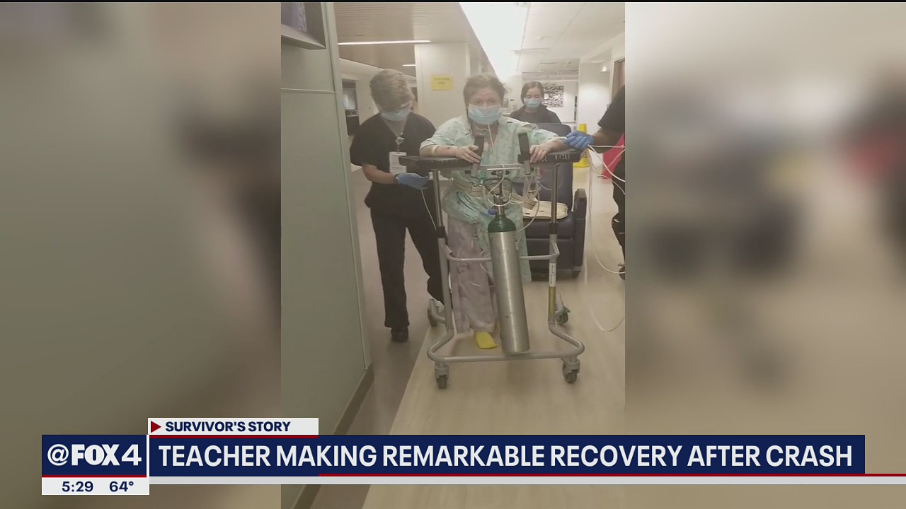 Central Texas teacher goes home to continue recovery 66 days after crash
