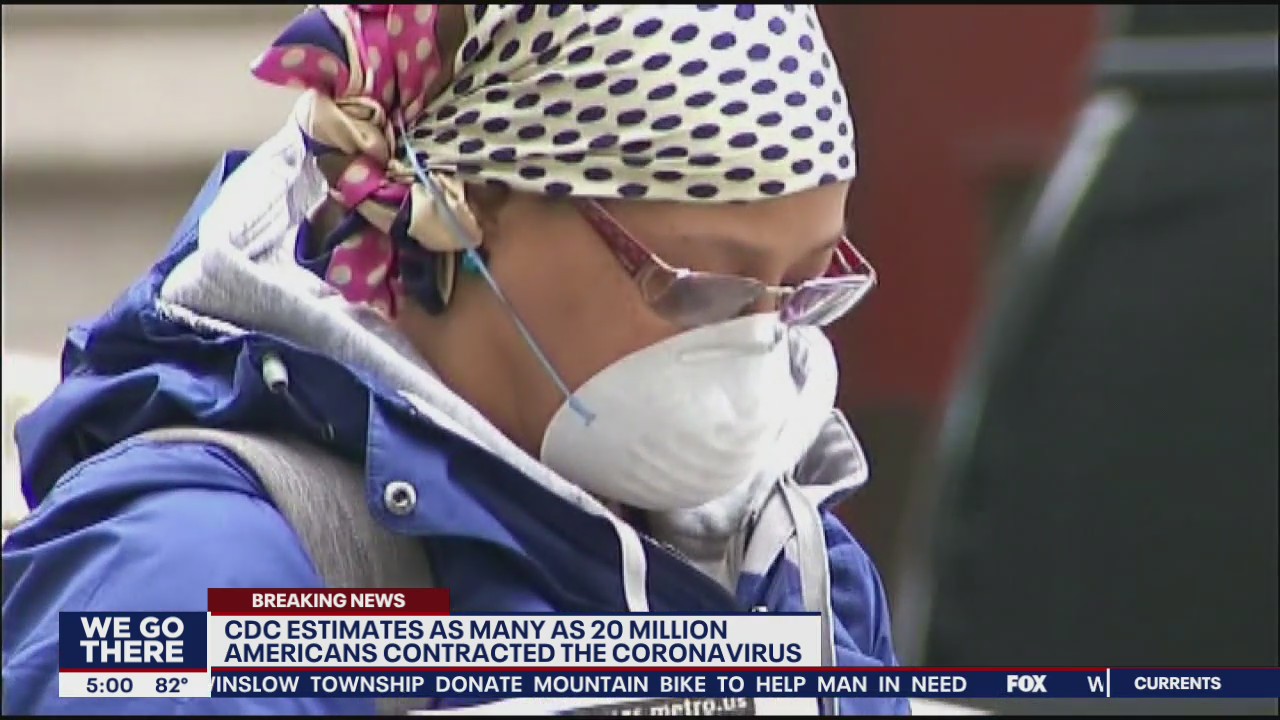 CDC estimates as many as 20 million contracted the coronavirus