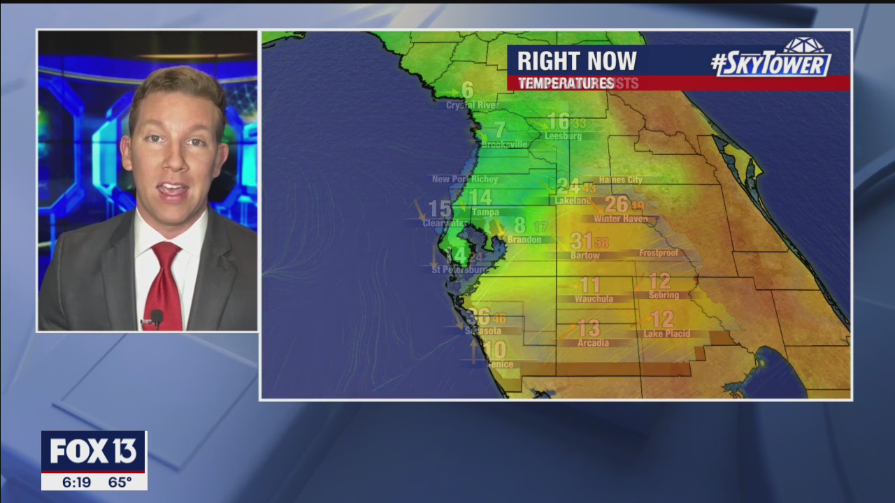 Saturday evening forecast